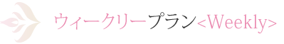 ウィークリープラン